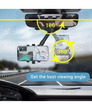 Suporte de Celular e GPS para Retrovisor 3,5 à 6 Polegadas B-Max BMG-67