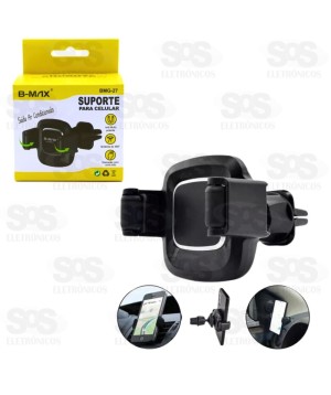 Suporte De Celular Saída de Ar Com Rodinhas Até 8,5cm Bmax BMG-27