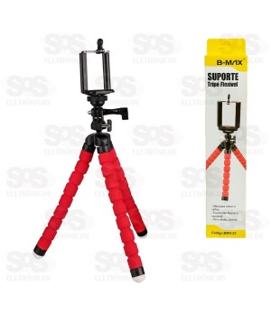 Suporte Tripé Flexível para Celular e Câmera B-Max BMG-23