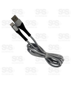 Cabo De Nylon Type C 3.4A 1 Metro Inova CBO-20200