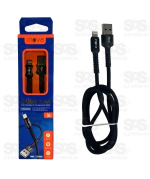 Cabo De Nylon Para Iphone 3.4A 1 Metro Inova CBO-12466