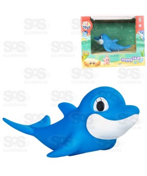 Golfinho Fofinho Mar Vinil Puff Toys 036