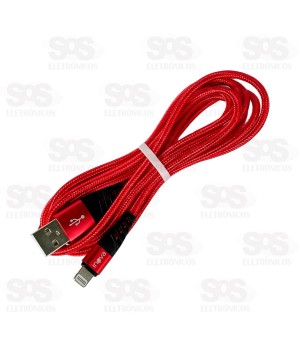 Cabo De Nylon Para Iphone 3.4A 2 Metros Inova CBO-9869
