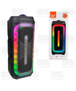 Caixa De Som 30W Bluetooth/FM/TWS Com Luzes RGB Altomex AL-3827