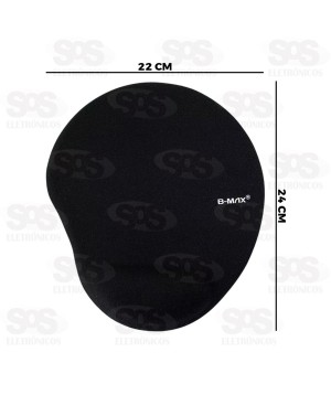 Mouse Pad Com Apoio Para Pulso Gel Confort B-Max BM-751