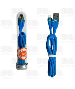 Cabo De Dados 3.1A Iphone Tubo 1 Metro Altomex AL-2309-5G