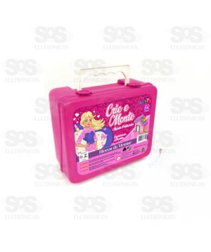 Maleta de Blocos de Montar Barbara Com 84 Peças Mini Toys 6940