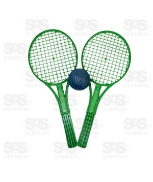 Conjunto de Raquetes Plastica Mini Toys 861