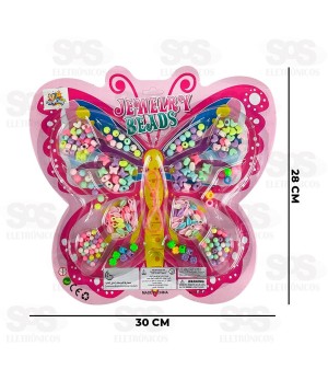 Kit Miçanga Montagem De Bijuterias 210 Peças Toy King TK-AB6096