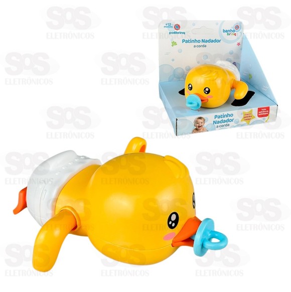 Patinho Nadador A Corda Polibrinq BB3008
