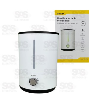 Umidificador De Ar Com Led 4 Litros Bivolt B-Max BM-U03
