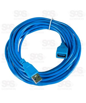 Cabo Extensor USB Macho Para Fêmea 5 Metros X-Cell XC-MF-C