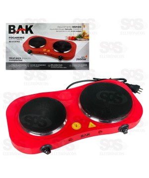 Fogareiro Por Indução 2 Bocas 127V 2500W Bak BK-FCE705