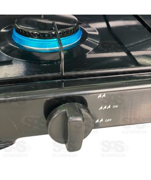 Fogareiro Camping à Gás 2 Bocas Bak BK-FGS2BOC