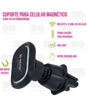 Suporte de Celular Magnético Saída de Ar B-Max BMG-22
