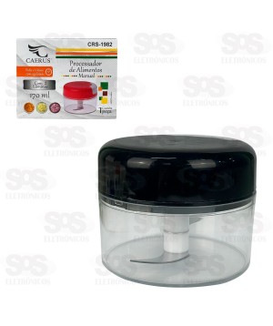 Processador De Alimentos Manual Com 2 Lâminas 170ml Caerus CRS-1982/2591