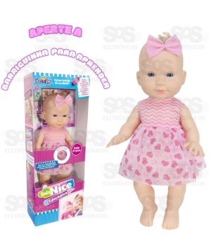 Boneca Baby Nice Educadora Nova Toys 1103
