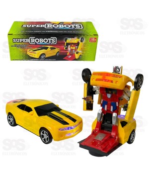 Carro Transformers Camaro Amarelo Toy King tk-1086