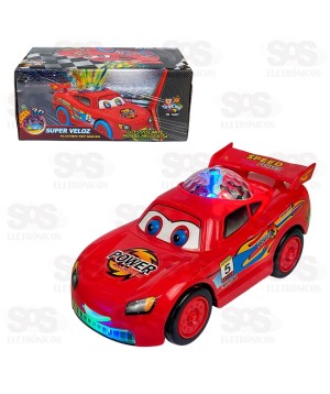 Carro Veloz Bate e Volta Com Luzes e Sons Toy King TK-1607