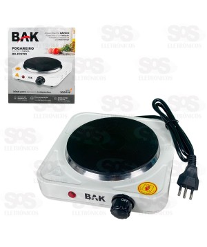 Fogareiro Por Indução 1 Boca 127V 1000W Bak BK-FCE701