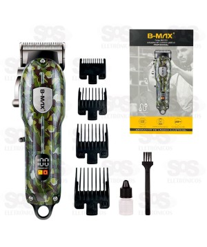 Máquina de Cortar Cabelo Com Visor LCD B-Max BM-C029