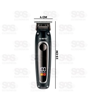 Máquina De Cortar Cabelo Profissional Com Visor B-Max BM-C025