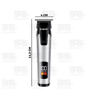 Máquina de Cortar Cabelo Com Visor LCD B-Max BM-C026