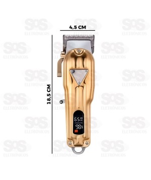 Máquina de Cortar Cabelo 8 Pentes Com Painel B-Max BM-C027