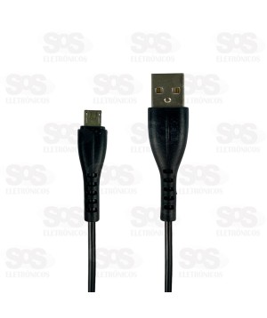 Cabo De Carregamento USB Para Micro V8 1 Metro Kaidi KD-22M
