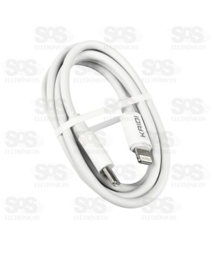 Cabo Turbo Iphone Para Type C 1 Metro 30W Kaidi KD-26