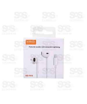 Fone Auricular Com Microfone IPhone Kaidi KD-7010