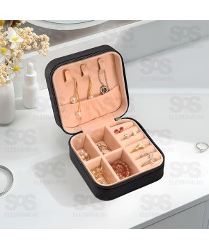 Porta Joia Com Divisória Cores Variadas B-Max BM-F1029