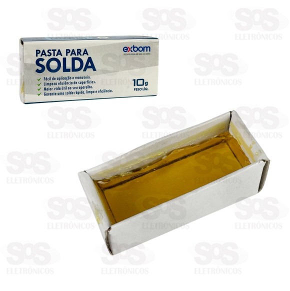 Pasta Para Solda Sólida 10G Exbom PROCC-PS10