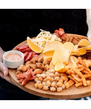 Tábua Para Petiscos 5 Divisórias MDF Top Útil TOP1430