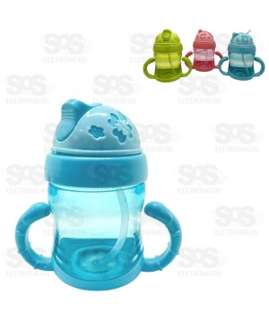 Copo Antivazamento Infantil De Transição 200Ml Com Alça Top Útil 1195