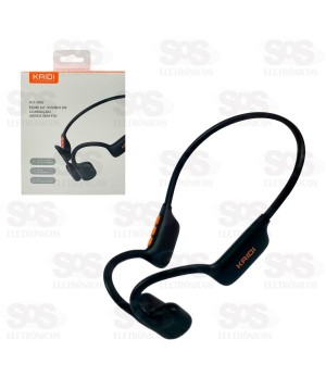 Fone De Ouvido Sem Fio Esportivo Condução Óssea Bluetooth Kaidi KD-906