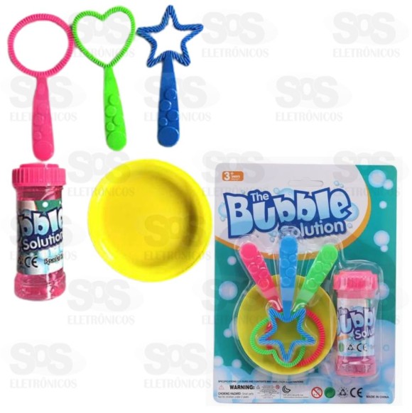 Kit Bolhas de Sabão Com Acessórios Toy King TK-AB7703