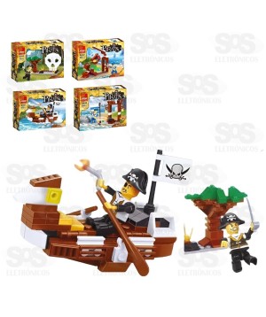 Bloco de Montar Piratas Modelos Sortidos Toy King TK-AB7859