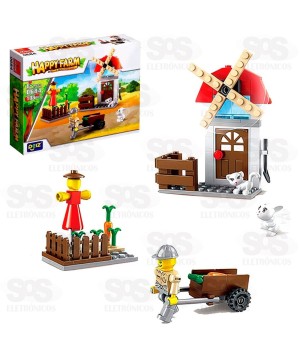 Bloco de Montar Fazendinha Modelos Sortidos Toy King TK-AB7869