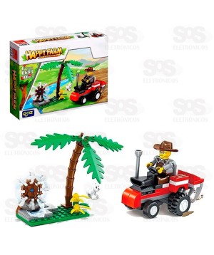 Bloco de Montar Fazendinha Modelos Sortidos Toy King TK-AB7869