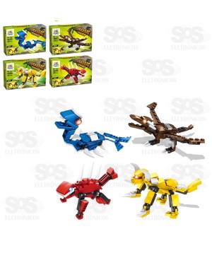 Bloco de Montar  Jurassic Modelos Sortidos Toy King TK-AB7860