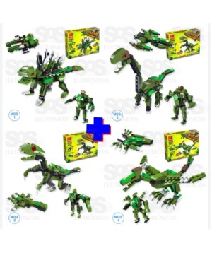 Bloco de Montar Jurassic Modelos Sortidos Toy King TK-AB7857