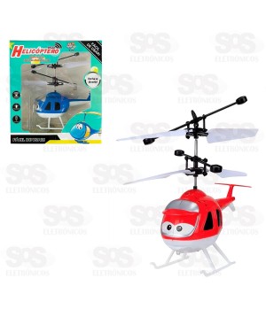 Brinquedo Helicóptero Por Indução Com Luz Toy King TK-2387