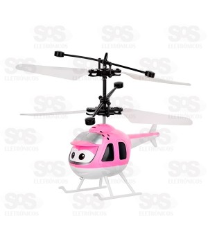 Brinquedo Helicóptero Por Indução Com Luz Toy King TK-2387