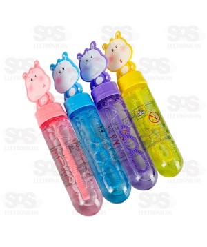 Lança Bolhas Hipopótamo Caixa Com 24 Unidades Toy King TK-AB8215