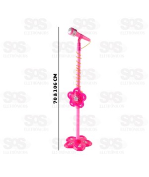 Microfone Infantil Com Pedestal Toy King TK-AB2956