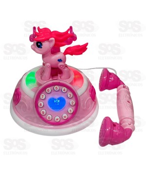 Telefone Infantil Clássico Unicórnio Toy King TK-AB3008