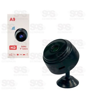 Mini Câmera HD Wi-Fi Recarregável Pix A9