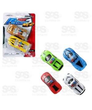 Kit com 2 Carrinhos Fricção Toy King TK-3398