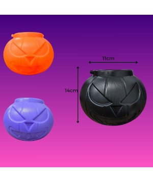 Abobora de Plastico Decorativa Halloween Média